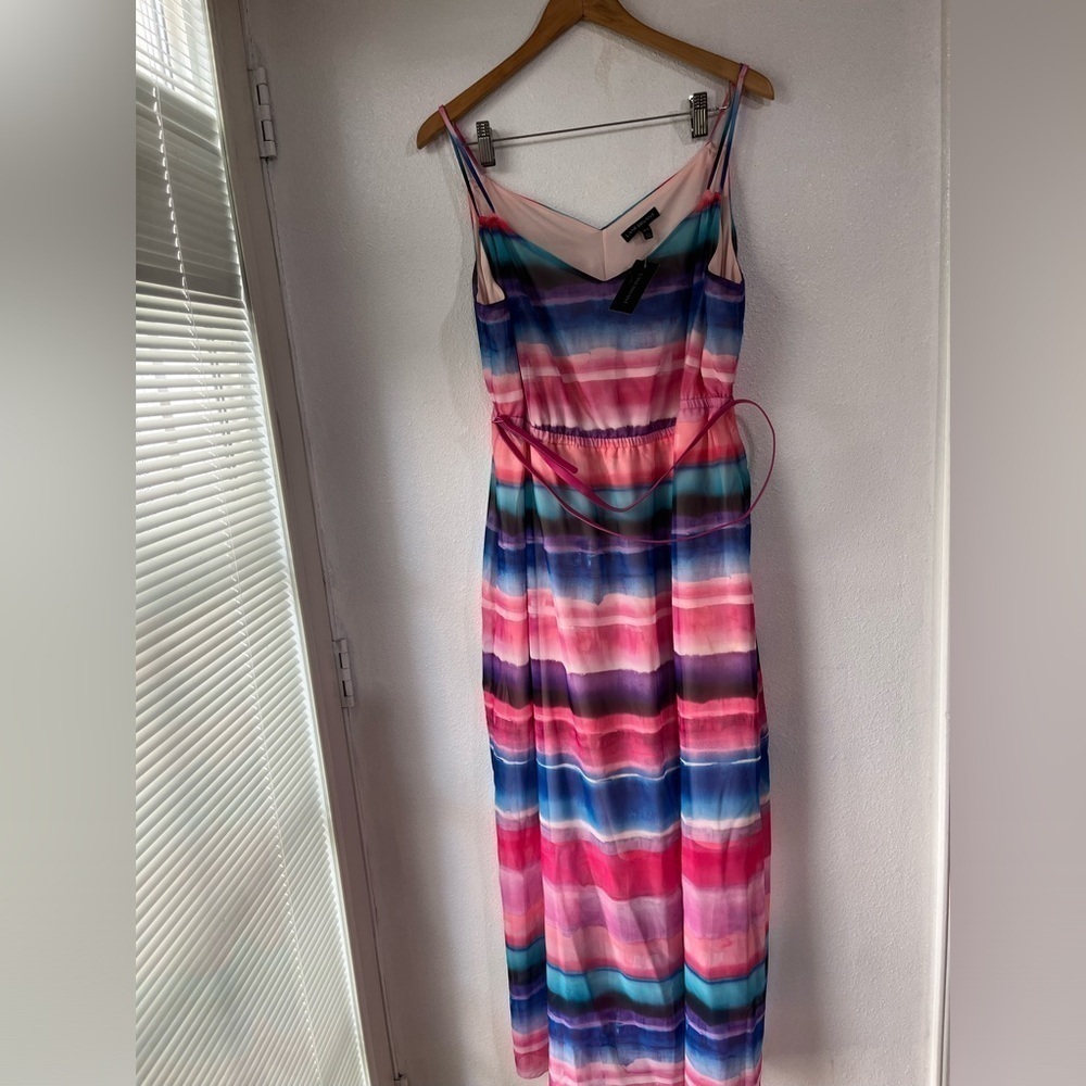 Lane Bryant Maxi sleeveless strap Summer dress NWT  14/16 festival resort beach
